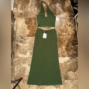 Runaway The Label NWT Tanzia Top & Maxi Skirt Set